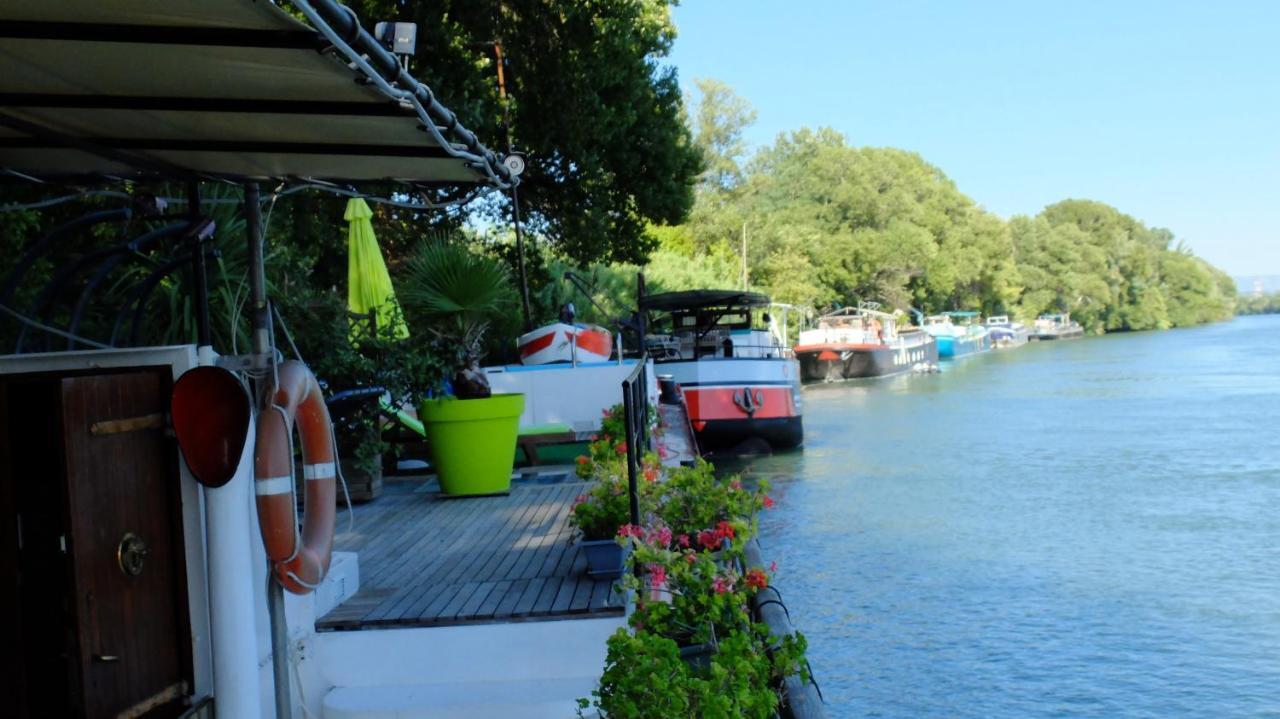 Bed and Breakfast Péniche Le Hasard Villeneuve-lès-Avignon Exterior foto